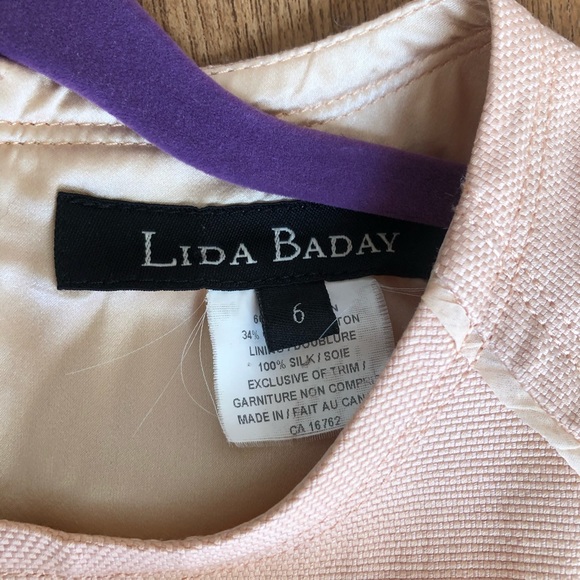 LIDA BADAY Vintage Linen Dress with Silk Lining - Picture 3 of 7